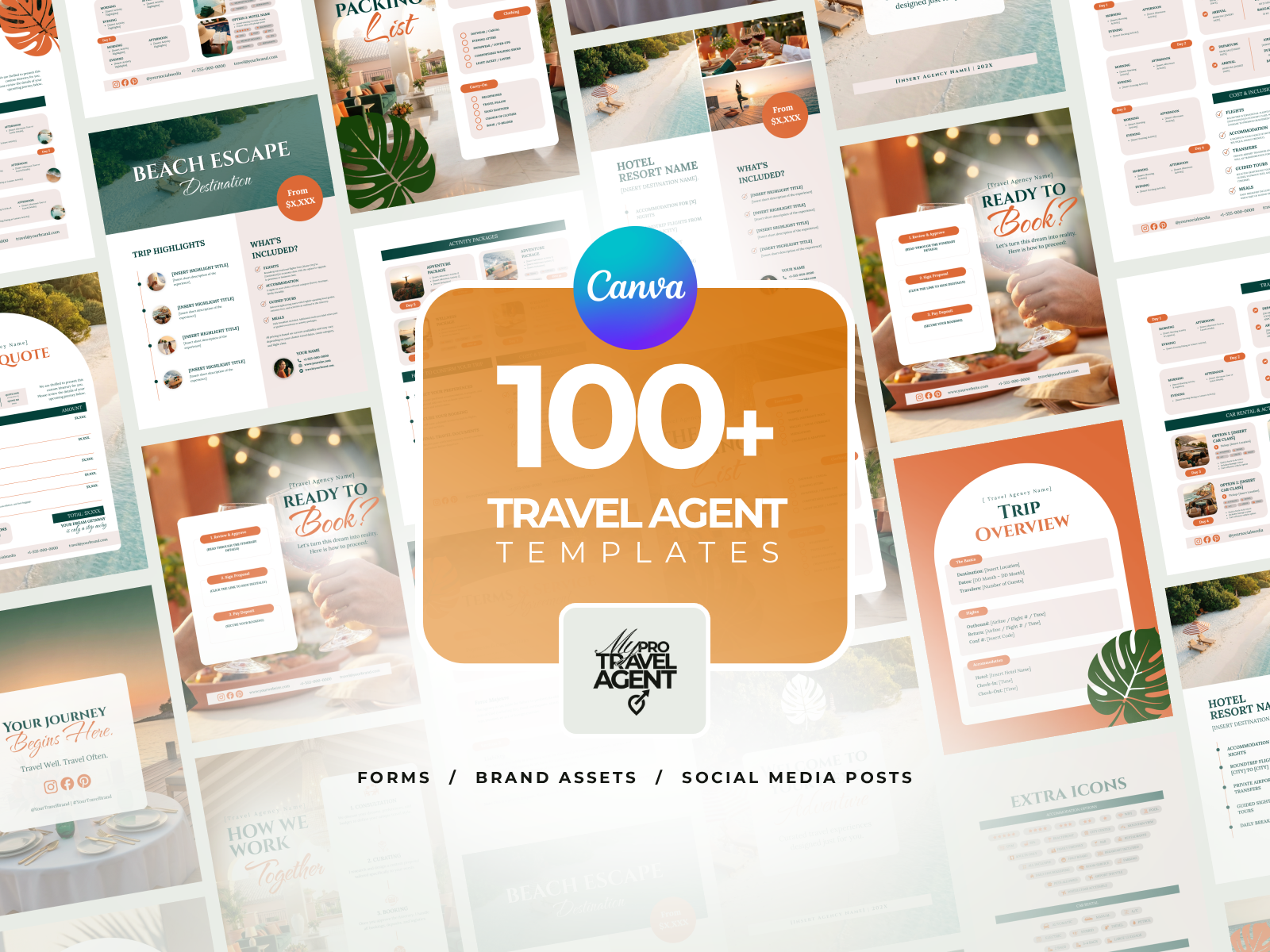 The Ultimate Travel Agent Master Suite — 100+ Canva Templates & Agency Playbooks