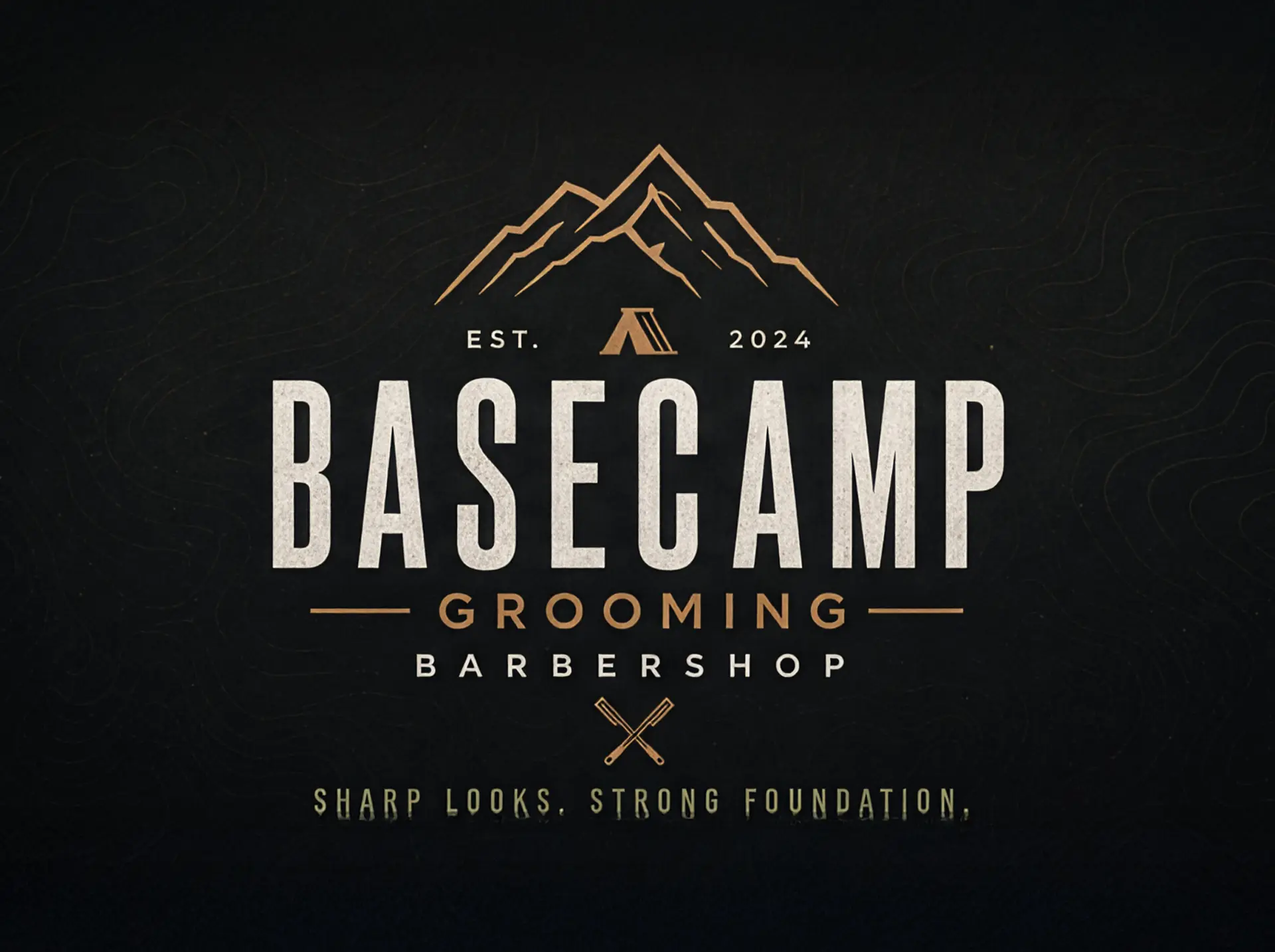 Basecamp Grooming — Brand Identity, Logo Animation